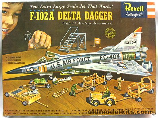 Revell 1/48 F-102A Delta Dagger with 14 Ground Accessories - 'S' Issue, H282-298 plastic model kit